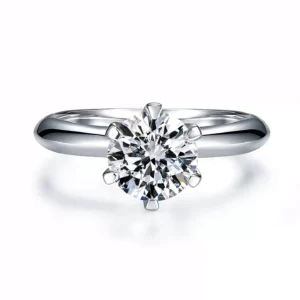 Crown Head Hidden Halo Ring
