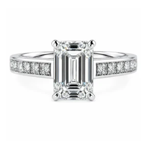 Emerald Half-Eternity Ring