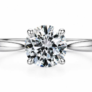 4-Prong Flower Bouquet Hidden Halo Ring