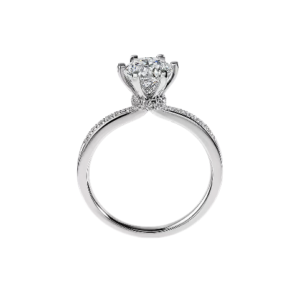 6-Prong Flower Bouquet Channel Ring