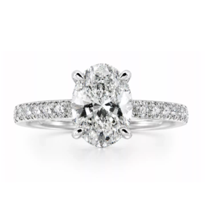 Oval Half-Eternity Ring